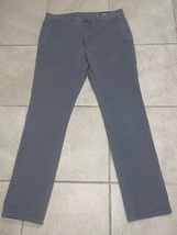 Bonobos Tailored Pants Men&#39;s 32x30 Gray Chino Casual Athletic Flat Front... - $24.14