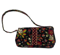 Vera Bradley Anastasia Pattern Black Red Cream Floral Jilly Purse Retired - £10.74 GBP