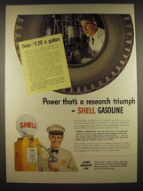 1941 Shell Gasoline Ad - Power that&#39;s a research triumph - Shell Gasoline - £14.53 GBP