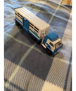 Vintage Tonka Horse Semi Truck Tractor Trailer 10&quot; Blue Pressed Steel Blue - £14.15 GBP