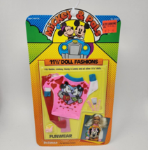 Vintage 1986 Shillman Mickey &amp; Pals 11 1/2&quot; Fashion Dolls Disney Clothing Outfit - £20.91 GBP