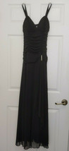 B Smart Long Black Cocktail Dress Gown 5/6 - £15.46 GBP