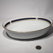 VTG Noritake Blue Dawn China 9.5&quot; Oval Vegetable Serving Bowl Japan 6611 - £21.10 GBP