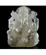 Lord Ganesha Statue 27400 Cts Natural Rock Crystal Quartz Gemstone Home ... - €924,01 EUR