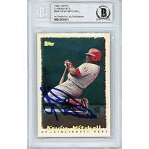 Kevin Mitchell Cincinnati Reds Auto 1995 Topps Beckett Slab Autograph On-Card - £76.33 GBP