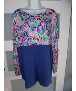 Lilly Pulitzer Oyster Bay Navy Seen And Herd Finn Top Size XL Women&#39;s - $75.66 CAD