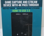Hornettek Game Capture &amp; Stream Device W/4K PassThrough - Parts/Repair - $14.24