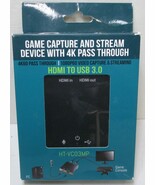 Hornettek Game Capture &amp; Stream Device W/4K PassThrough - Parts/Repair - $14.24