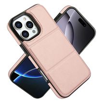 for iPhone 16 (Color: Rosegold) Leather Wallet with Magnetic Flip case f... - $52.00