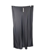 J Crew Gwyneth XL Long Slip Skirt Black Satin Womens - $98.01