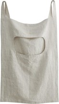 100% Linen Door Hanging Laundry Hamper Bag, 19x27 Inches (Linen) - £26.92 GBP