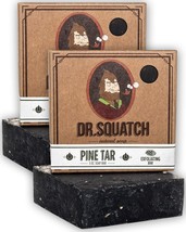 Dr. Squatch Pine Tar Soap 2-Pack Bundle - Mens Bar with Natural Woodsy Scent and - £29.82 GBP