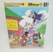 VINTAGE 1986 TONKA POUND PUPPIES EXTRA THICK FRAME TRAY PUZZLE PUPPY DOG... - £24.96 GBP