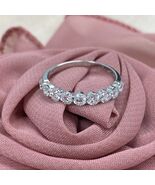 1 Karat Kunstdiamanten Grown Diamant Ehering 9 Steine 14k Gold Jubiläum ... - $495.77+