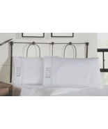 Rae Dunn Blessed Pillowcases Embroidered Set of 2 Standard White Cotton ... - $29.37