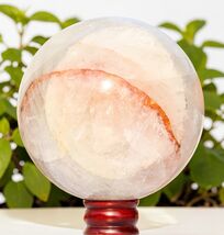 XL 19CM White Petalite Quartz Crystal Healing Metaphysical Stone Display... - $814.44
