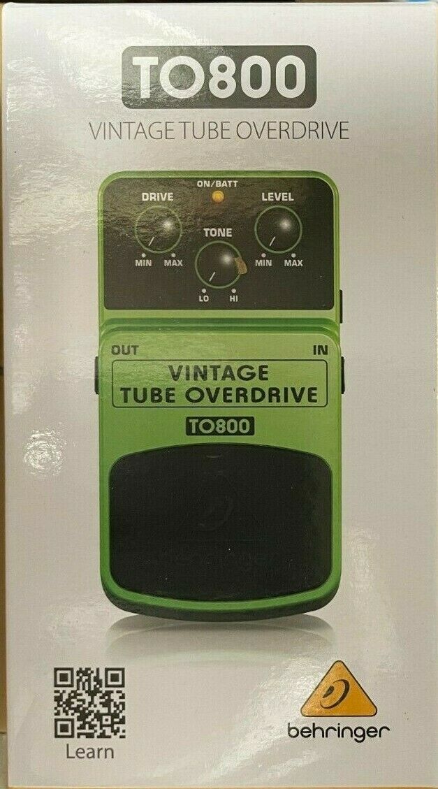 Behringer - TO800 - Vintage Tube Overdrive Guitar Effect Pedal - $59.95