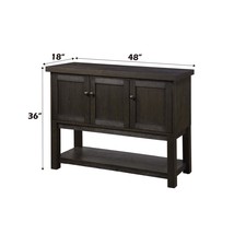 Haddie 48&quot; Server, Distressed Walnut Finish - $15,554.36 MXN