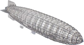 Hindenburg LZ129 – Deluxe Metal Aerobase Aviation Model from Japan. 1/1000 Scale - £77.44 GBP