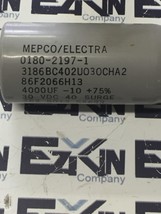 Mepco/Electra 0180-2197-1 Capacitor 4000µF 30VDC  - $215.07 MXN