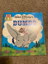 1968 Walt Disney&#39;s Story Of Dumbo 24 Page Read Along Book And Record - £7.42 GBP