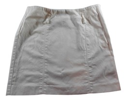 Ralph Lauren Womens Skirt Size 6 White Light Weight Cotton Corduroy Short - £9.15 GBP