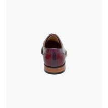 Stacy Adams Palmento Modified CapToe Oxford Dress Shoes Burgundy Multi 25740-641 image 2