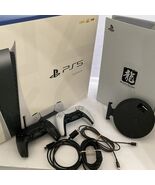 Sony PS5 Blu-Ray Edition Console - White See Description 4 Controller gl... - $410.85