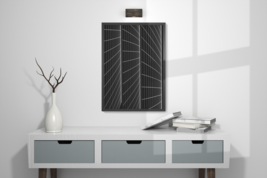  Abstract Geometric lines 3 D Decor Wall Art Print Black &amp; White Download - $5.49