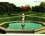 Huron South Dakota SD Campbell Park Fountain Unused UNP WB Postcard Q16 - $11.83