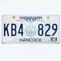 2018 United States Mississippi Hancock County Passenger License Plate KB... - $16.17 CAD