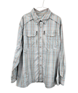 Cabela’s Guidewear Shirt Men’s 2XL Gray Blue Plaid Nylon UPF 50 Fishing ... - $332.04 MXN