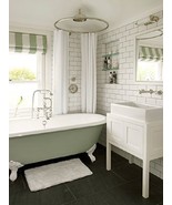 LiBa Bathroom Shower Curtain Liner,Clear,House,Tub,Plastic,Ring,Hook, Water - $19.49