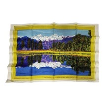 Fast Colours All Pure Linen Tea Towel Lake Matheson The Mirror Lake New Zealand - £13.11 GBP