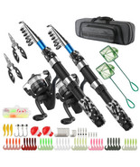 Telescopic Fishing Pole Fishing Rod and Reel Combos,2PCS 1.7M Fishing Ro... - $176.36