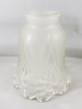 Frosted Clear Scallop Glass Light Shade Leaf Flower Chandelier Fan - $10.38