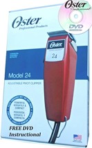 Oster 220v Deluxe Model 24 Pivot Clipper Adjustable Blade 24-51 FREE DVD New - £106.72 GBP