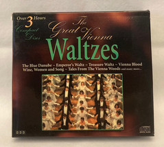 The Great Vienna Waltzes CD boxed set Mediphon three discs Strauss Waldt... - $8.00