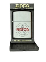 Vintage 1992 Zippo Lighter NATCA National Air Traffic Control Association Logo - £78.44 GBP