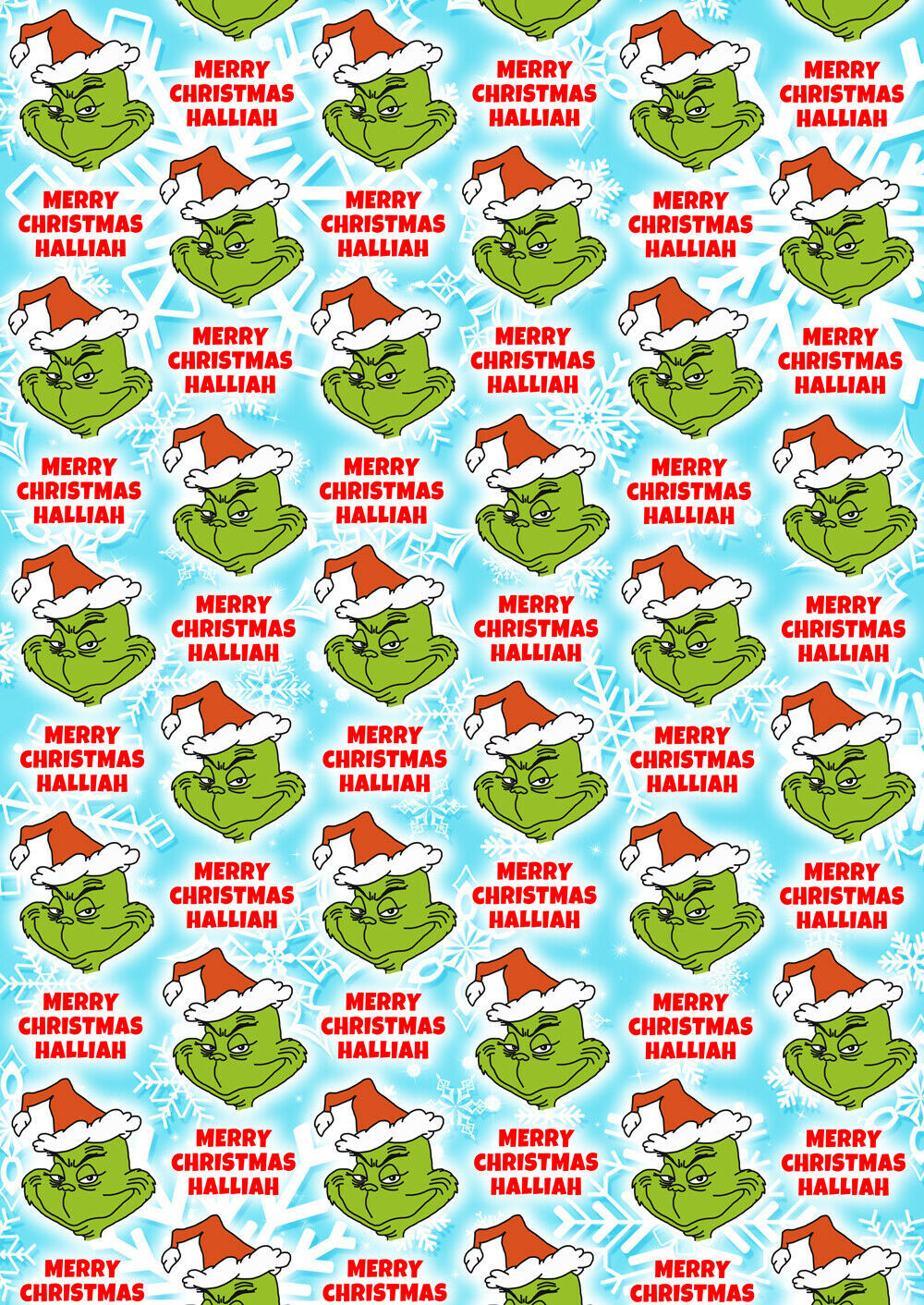 Primary image for THE GRINCH Personalised Christmas Gift Wrap - The Grinch Wrapping Paper