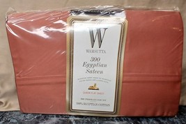 Vtg Wamsutta Sateen Queen Flat Sheet, 300 Count Egyptian Cotton, Canyon - $21.21