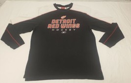 Detroit Redwings Shirt Reebok Face Off Collection Long Sleeve Mens Size XL NHL - £14.22 GBP