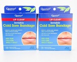 Quantum Health Lip Clear Invisible Cold Sore Bandage 12ct Lot of 2 bb3/28 - £9.12 GBP