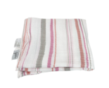 ADEN AND ANAIS SWADDLE MUSLIN COTTON BABY SECURITY BLANKET PINK + GREY S... - $37.05
