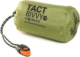 Survival Frog Tact Bivvy 2.0 Emergency Sleeping Bag W/Stuff Sack,, Shelter Kit - £29.88 GBP