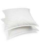 MSRP $100 Lacourte Josette Clipped Jacquard Set Euro Pillow 26X26&quot; (DEFECT) - $30.64