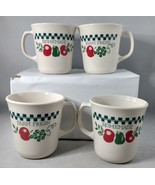 Farm Fresh by Corning Ware Coffee Cup/Mug Homemade USA Set Of 4 - $12.59