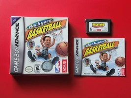 Backyard Basketball with Box &amp; Manual Nintendo Game Boy Advance Tim Duncan Spurs - £14.62 GBP