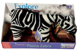 Wild Life Plains Zebra Plush Discovery Explore World Nature Channel Jungle NEW - £31.92 GBP