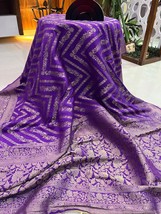 Banarasi Saree, Crape Silk, Wedding Bridal Wear, Gift for Her, Indian Ethnic Dre - £67.51 GBP